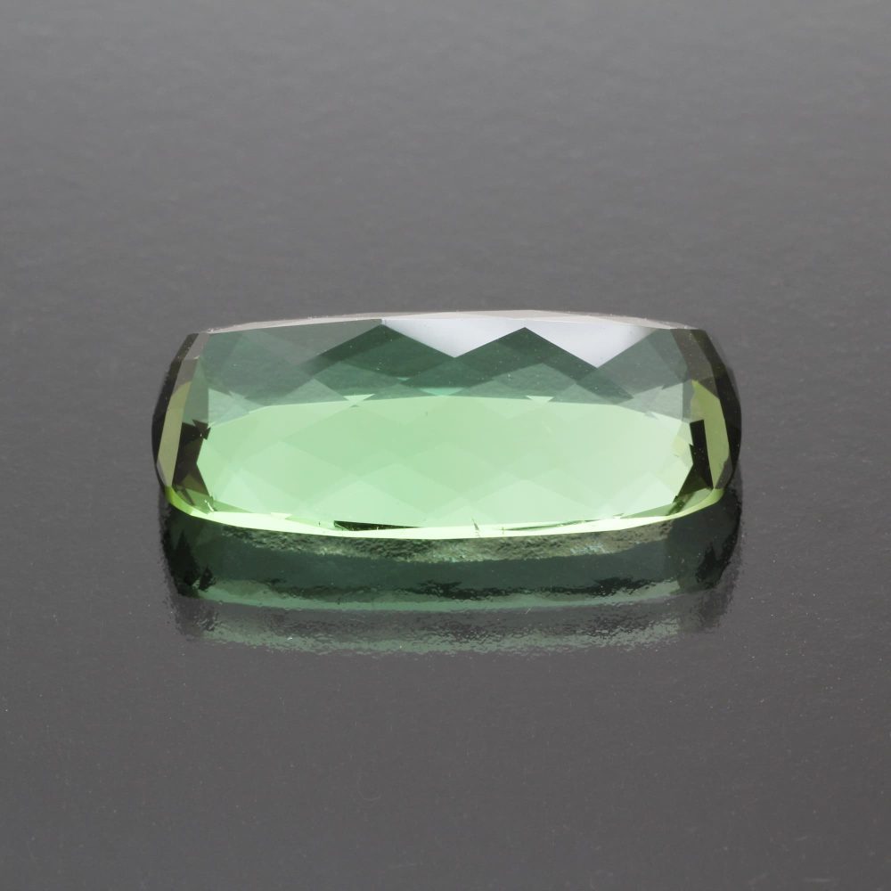 Bicolor tourmaline cushion 17.95 cts by Caram_back view