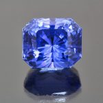 Sapphire octagon radiant cut by Caram_front view