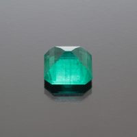 Emerald octagon 9.93 cts Colombia by Caram_back view