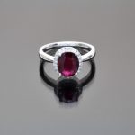 Thai ruby oval ring by Caram